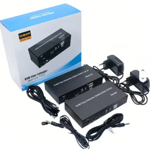Extensor Fibra HDMI KVM 25k