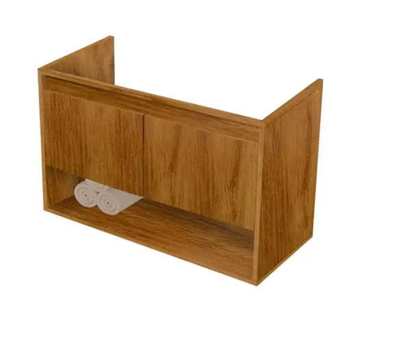 Armário Banheiro Gabinete 2 Portas 60 x 40 x 30 - Zenith - Sem Cuba