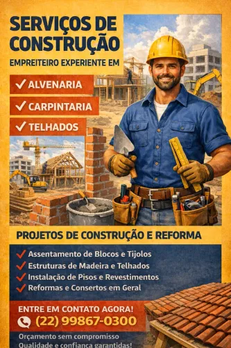 Construtor - Empreiteiro - Pedreiro - Telhadista - Impermeabilização - Guimarães