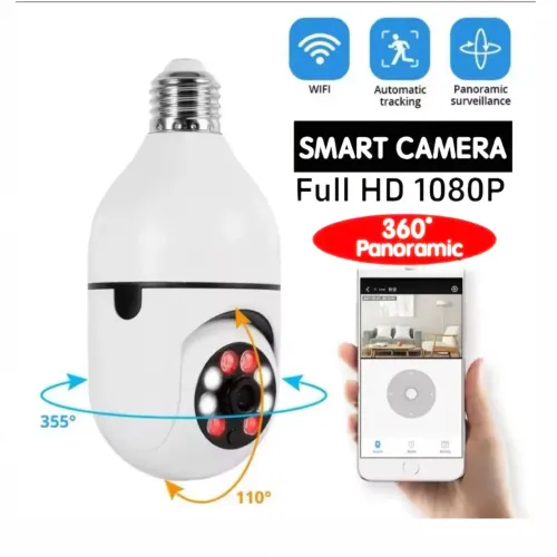 Câmera de segurança <br>Wifi 2.4GHz visão noturna colorida