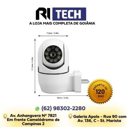 Câmera Inteligente Wi-Fi CAM-11 A Gold Visão Noturna Colorida HD