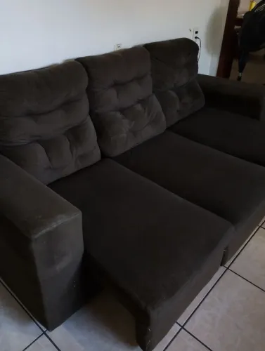 SOFÁ GRANDE RETRÁTIL 3 LUGARES