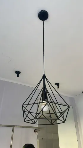 Lustre diamante preto 