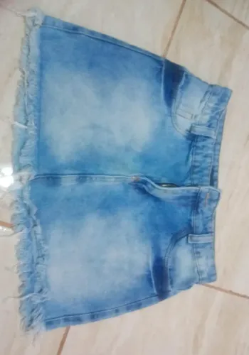 Saia jeans 38 curta nova desapego