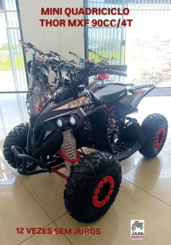 MINI QUADRICICLO THOR MXF 90CC/4T EM 12 VEZES SEM JUROS 