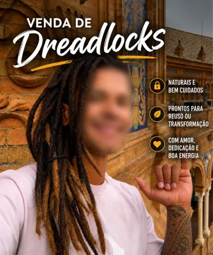 VENDO DREAD CABELO HUMANO