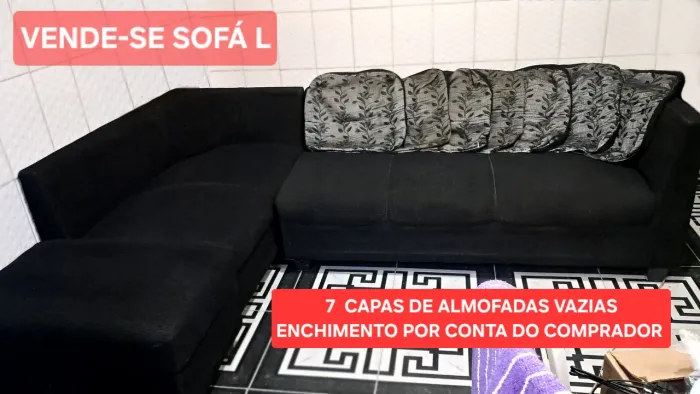 SOFA CONSERVADO ( 7 capas de almofadas)