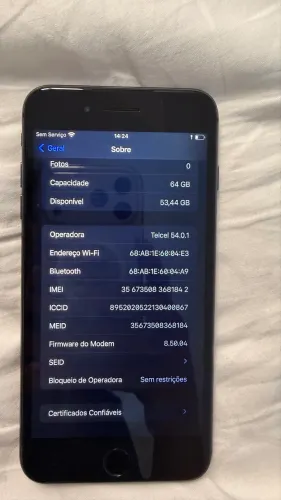 iPhone 8 Plus 64 Gb Cinza-espacial