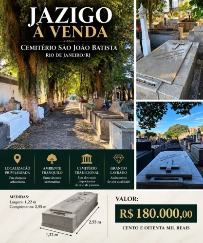 JAZIGO CEMITÉRIO SÃO JOÃO BATISTA