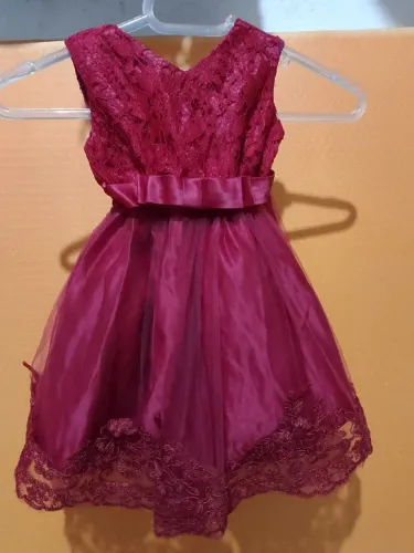 Vestido de festa infantil 1 ano.