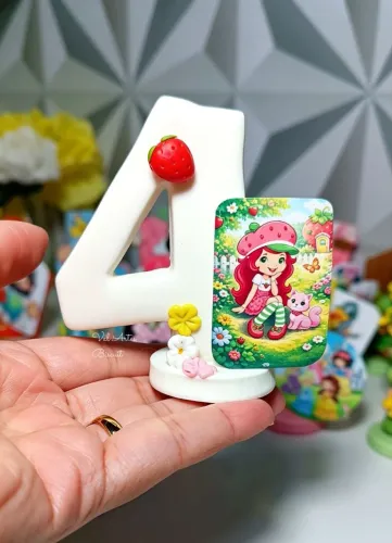 Vela Moranguinho Pronta entrega Biscuit