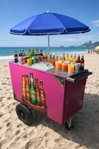 ? Carrinho de Bebidas Completo - Pronto pra Trabalhar!?