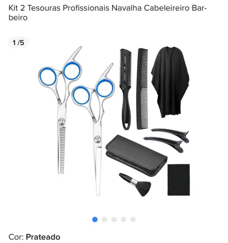 Kit Tesouras Profissionais Cabelereiro