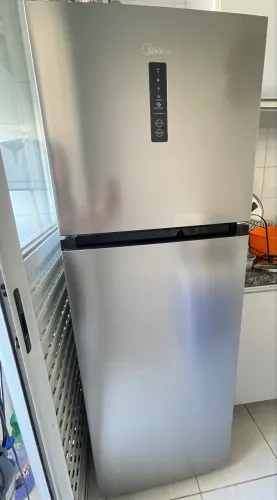Geladeira Midea Inox