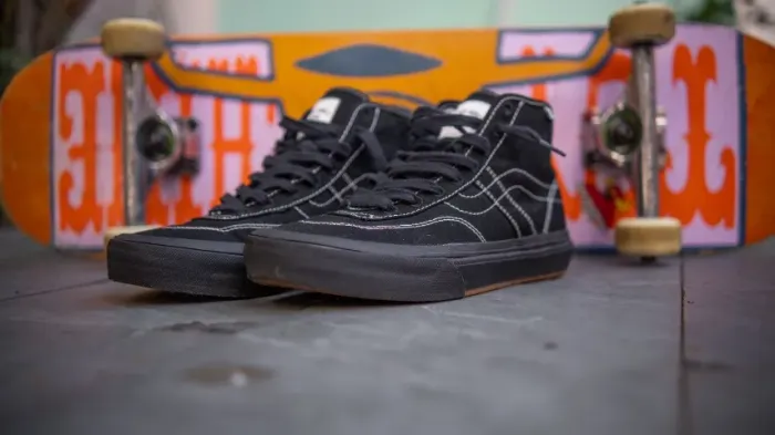 Tênis Skate Crockett High Decon Canvas Black White Unissex.