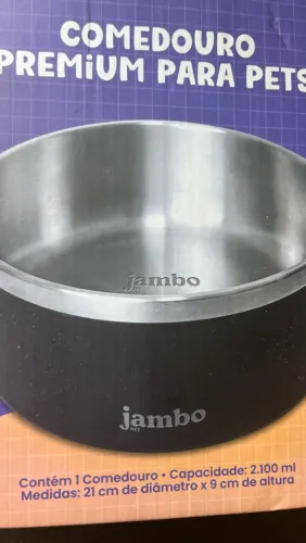 Comedouro inox que mantém água gelada