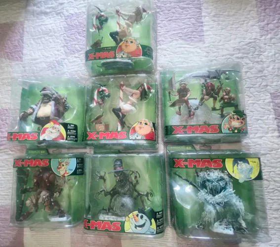 McFarlane Twisted Christmas X-Mas Complete Set Of 6 Monsters 2007 - RARE!