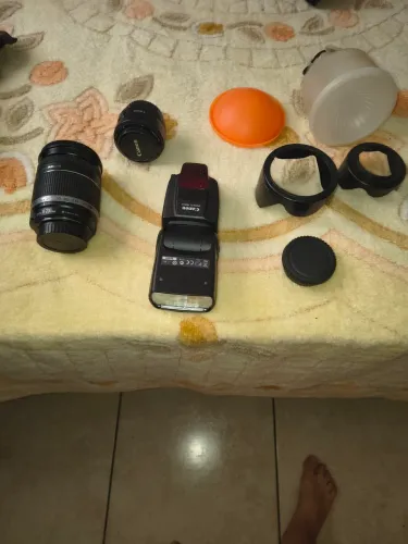 Kit Canon profissional _Lente 18_200mm+50 mm 1.8+Flash Speedlite 580EX
