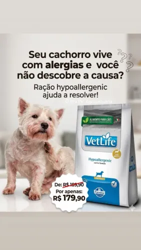 Vet life Hipoalergênica