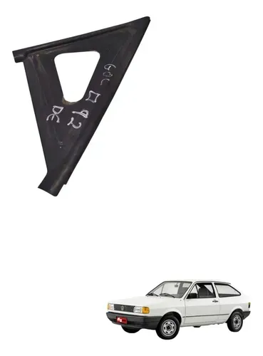 Acabamento Retrovisor Lado Esquerdo Volkswagen Gol Quadrado Preto