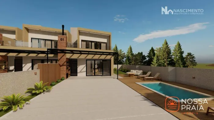Sobrado com 3 dormitórios à venda, 161 m² por R$ 985.000,00 - Mariluz - Itapoá/SC