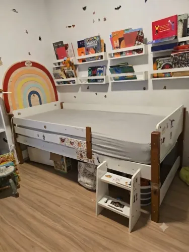 cama infantil solteiro elevada