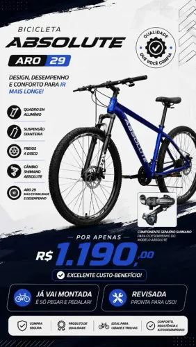 Bicicleta Aro 29 Absolute
