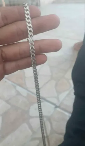 Vendo corrente de prata 4mm