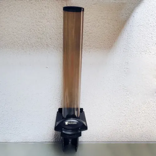 Dispenser Porta Poupa Copos Água Descartáveis Botão Automatico Multicopo Usado