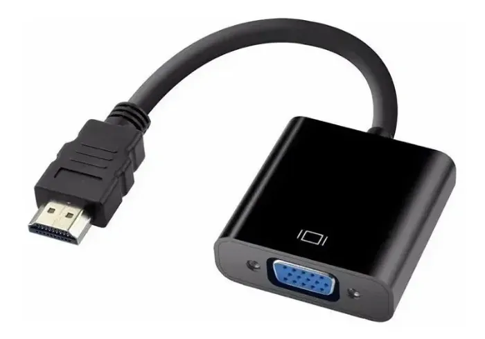 Cabo Adaptador Conversor HDMI para VGA Full HD 1080p Apenas Vídeo - Novo