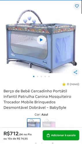 Chiqueirinho com colchão