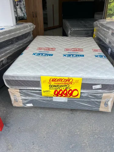 Colchão mais cama box casal