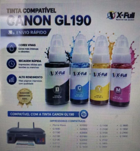 Tintas para impressoras Canon