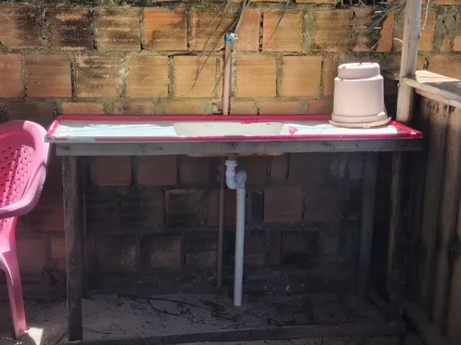 Pia de cozinha 1.50 de mármore sintético 150.00