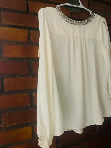 Blusa de seda maravilhosa italiana