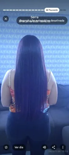Cabelo humano vermelho 45 cm , 100 gramas 350 reais 