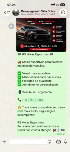 Molas esportivas 