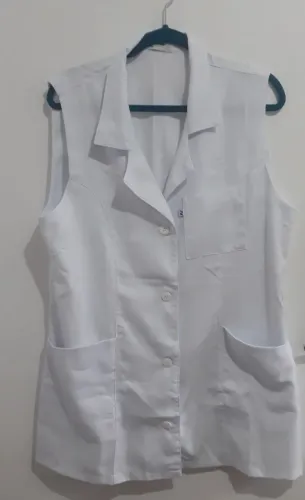 Jaleco branco feminino tam. 50