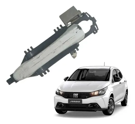 Maçaneta Externa Porta Dianteira Esquerda Argo 2018 A 2022 Branco Dianteira