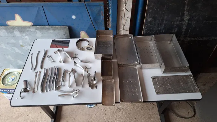 Lote instrumentos médico inox