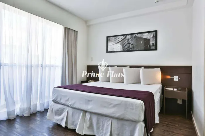 Flat mobiliado no San Diego Suítes Pampulha disponível para venda, com 22m², com 1 quarto 