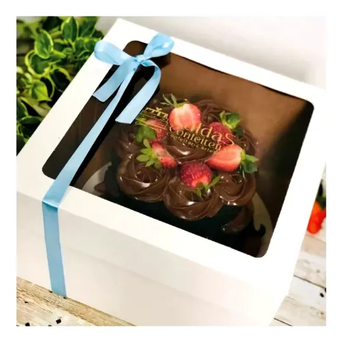 Caixa para bolo - tampa com visor