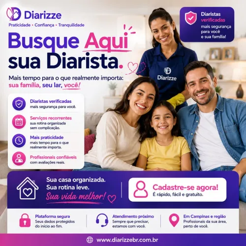 Precisa de diarista? Conheça uma forma mais prática e segura de contratar
