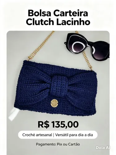 Bolsa clutch Lacinho