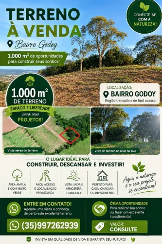 Terreno de 1mil metros quadrados