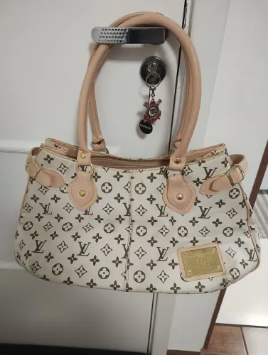 Bolsa fem bege excelente estado