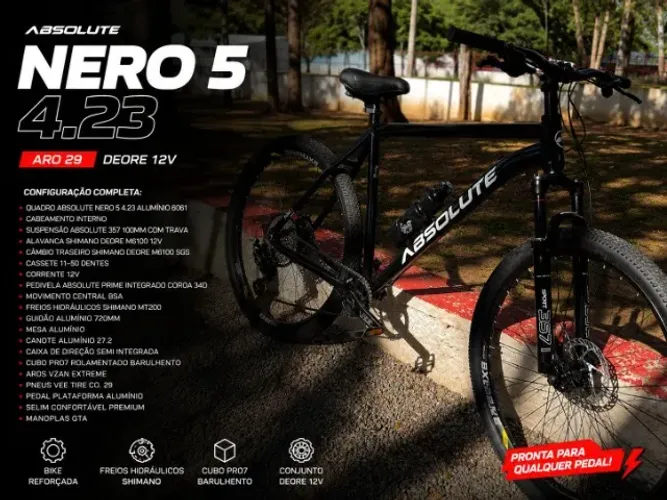 Bicicleta // Bike Absolute Nero 5 4.23 Deore 12v Aro 29 Pro7
