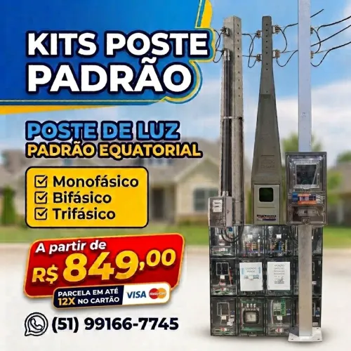 Poste de luz padrão EQUATORIAL