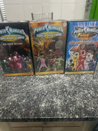 Lote de vhs Power Rangers Lacrados