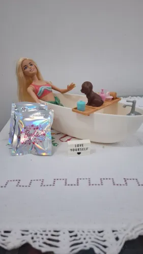 Boneca Barbie Banheira de espuma